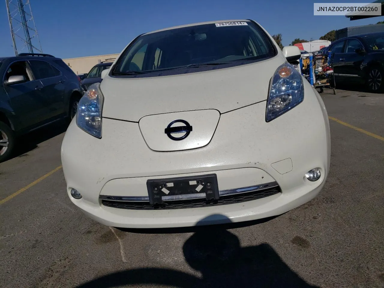 2011 Nissan Leaf Sv VIN: JN1AZ0CP2BT002260 Lot: 76756814