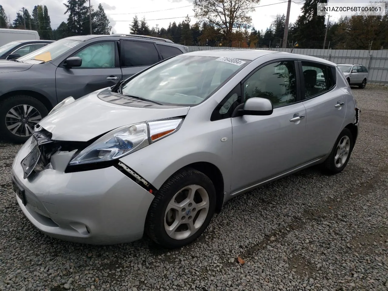 2011 Nissan Leaf Sv VIN: JN1AZ0CP6BT004061 Lot: 77648084