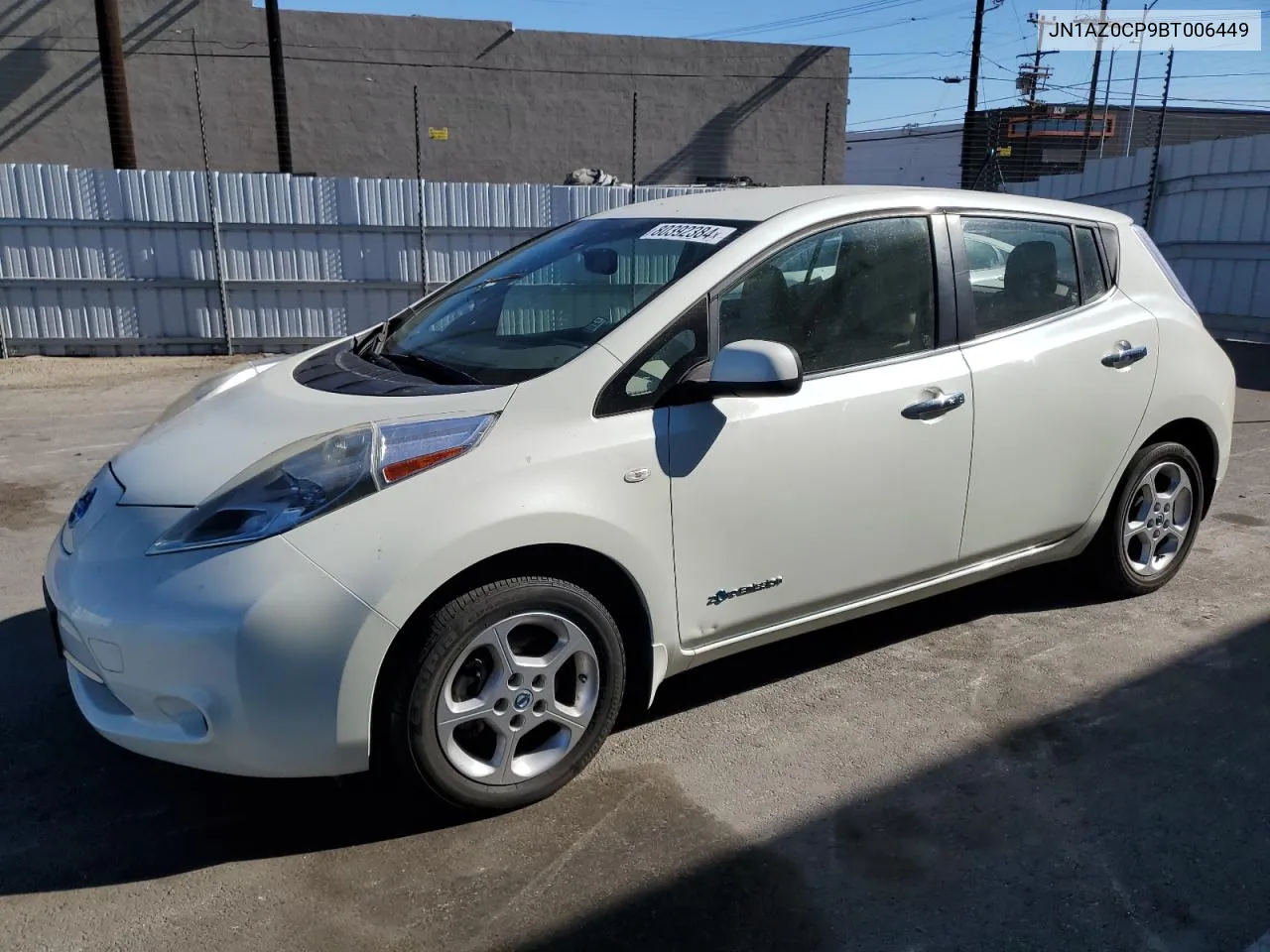 2011 Nissan Leaf Sv VIN: JN1AZ0CP9BT006449 Lot: 80392384