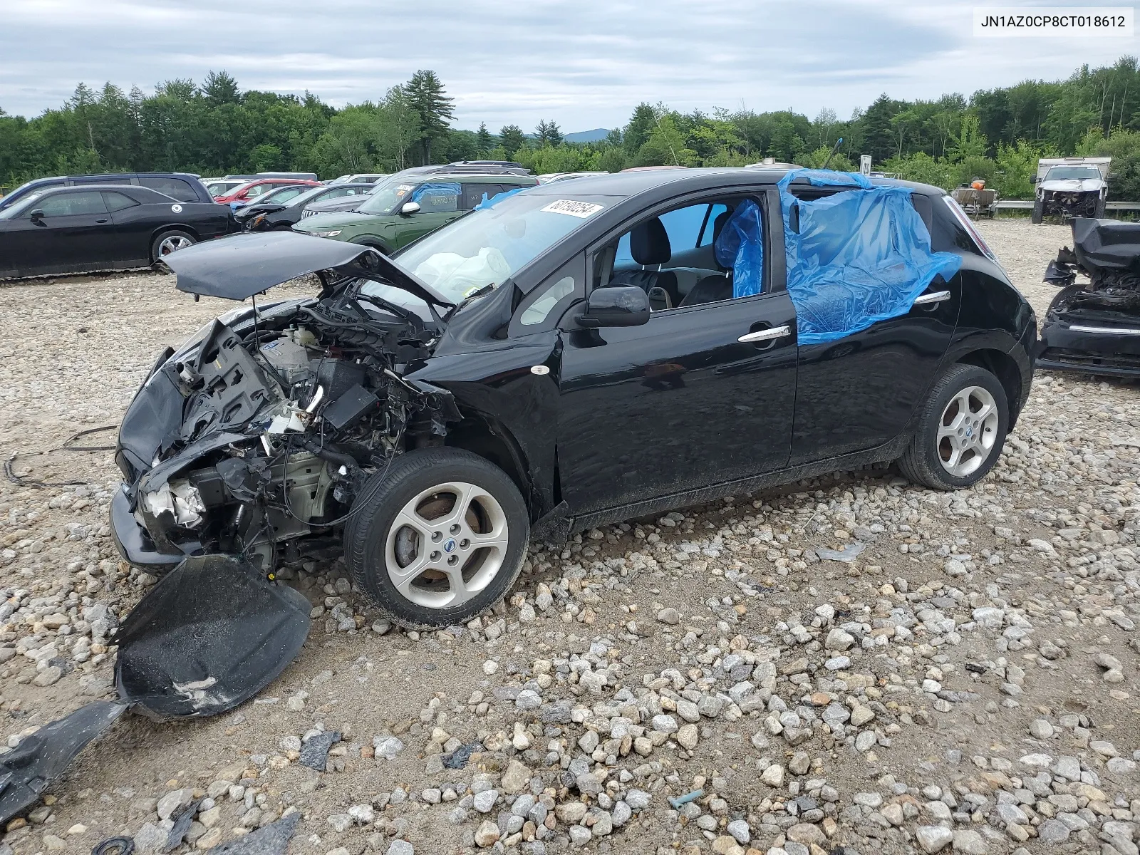 2012 Nissan Leaf Sv VIN: JN1AZ0CP8CT018612 Lot: 60190254