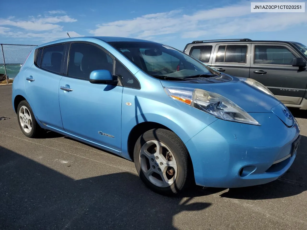 2012 Nissan Leaf Sv VIN: JN1AZ0CP1CT020251 Lot: 72886314