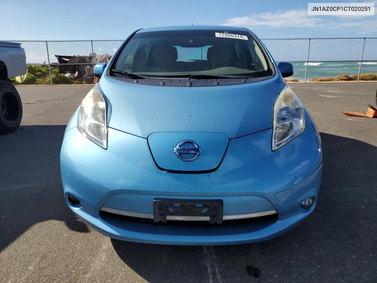 2012 Nissan Leaf Sv VIN: JN1AZ0CP1CT020251 Lot: 72886314