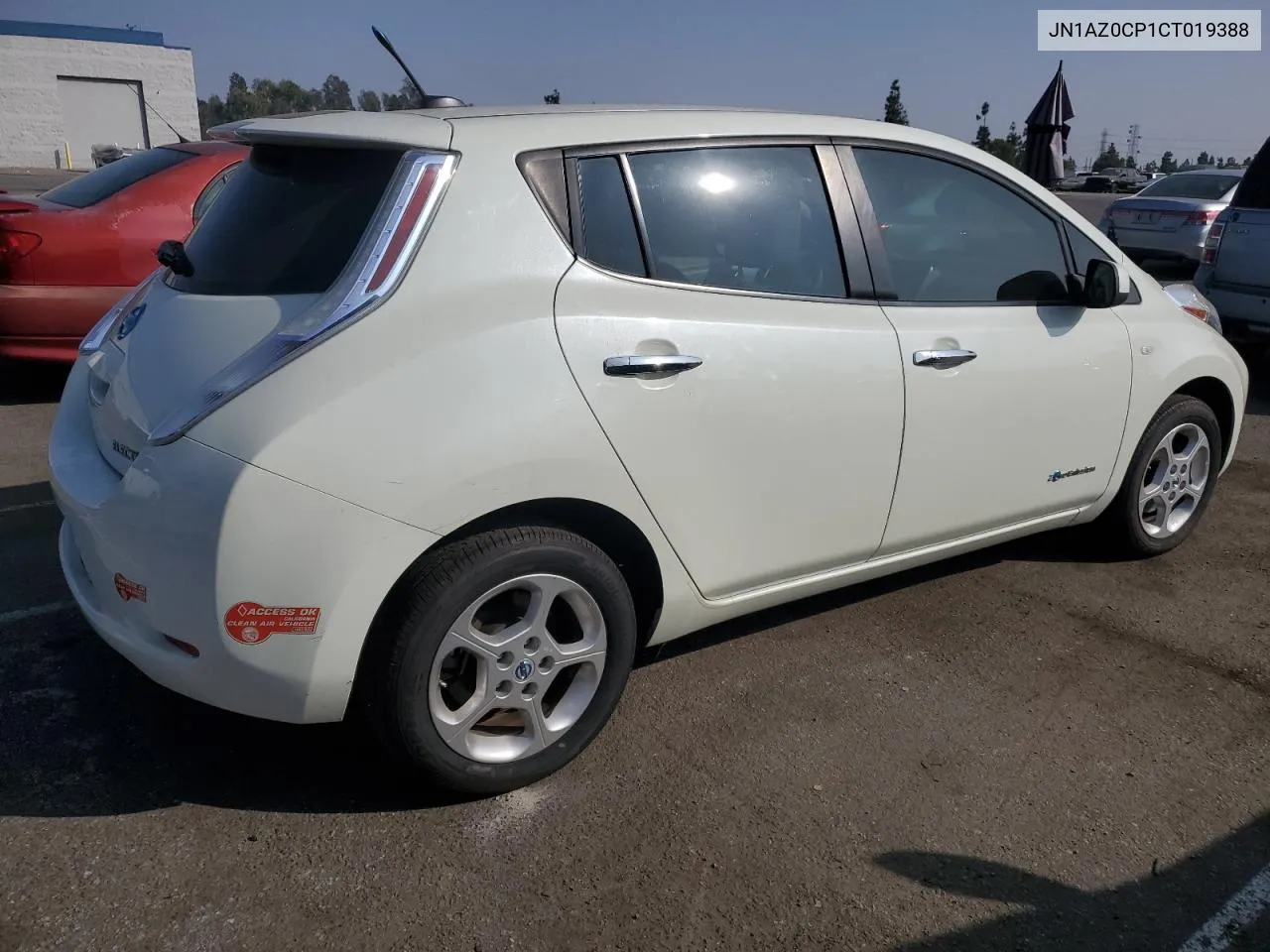 2012 Nissan Leaf Sv VIN: JN1AZ0CP1CT019388 Lot: 76314294