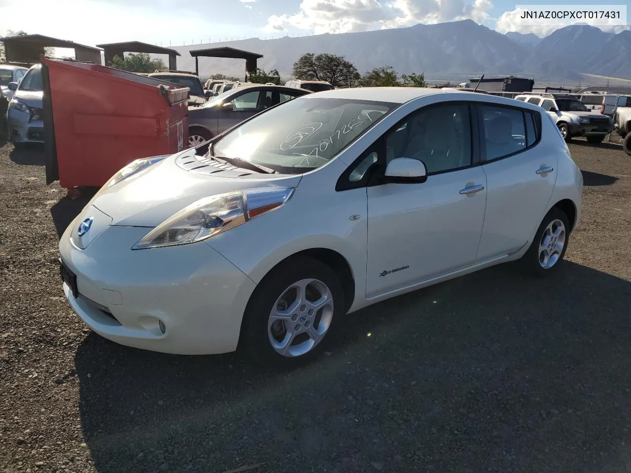 JN1AZ0CPXCT017431 2012 Nissan Leaf Sv