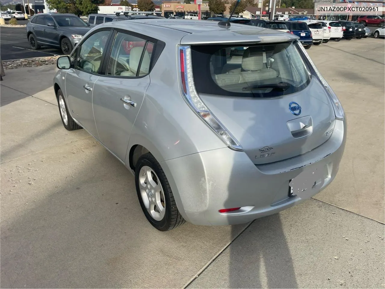 2012 Nissan Leaf Sv VIN: JN1AZ0CPXCT020961 Lot: 77714944