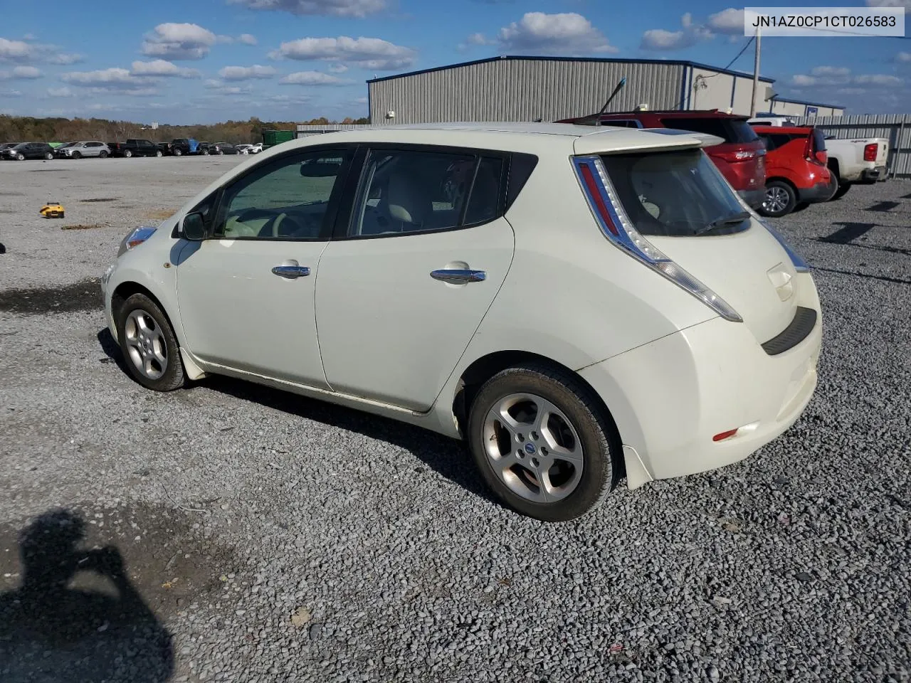 2012 Nissan Leaf Sv VIN: JN1AZ0CP1CT026583 Lot: 78358414