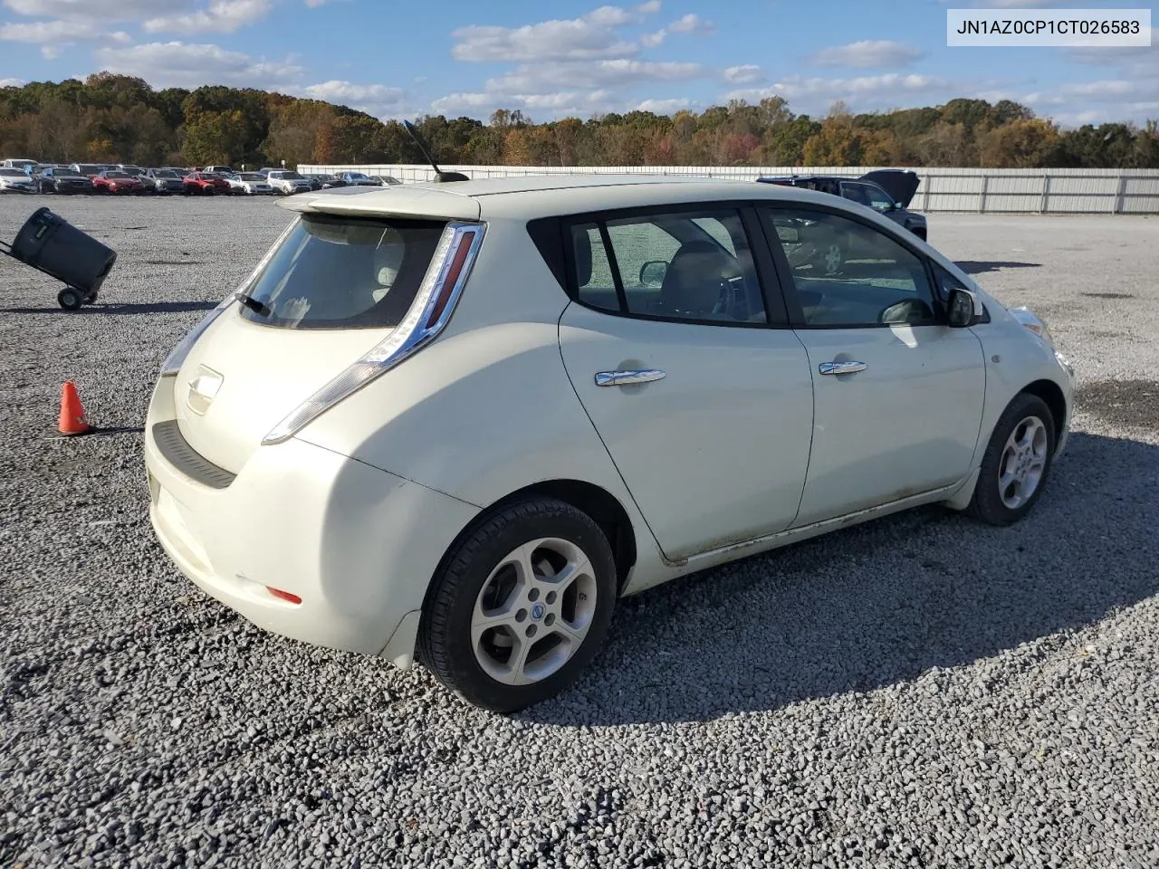 2012 Nissan Leaf Sv VIN: JN1AZ0CP1CT026583 Lot: 78358414