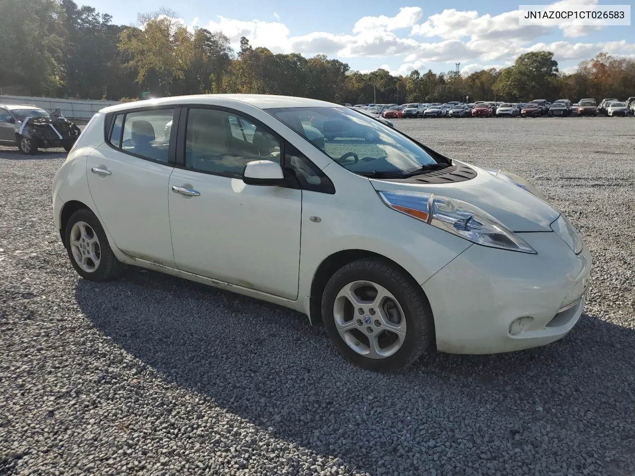 2012 Nissan Leaf Sv VIN: JN1AZ0CP1CT026583 Lot: 78358414