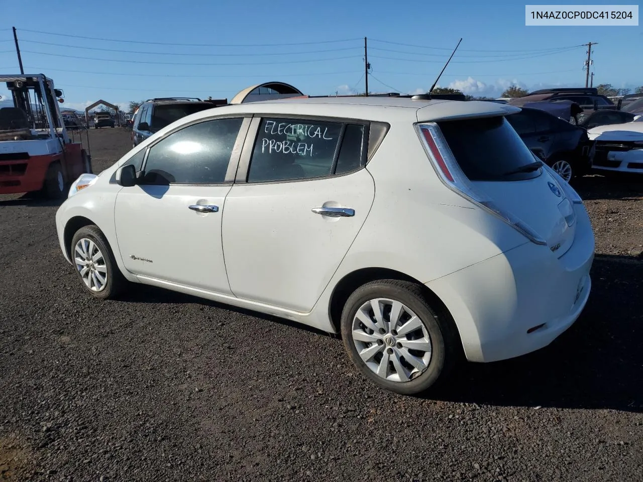 2013 Nissan Leaf S VIN: 1N4AZ0CP0DC415204 Lot: 71546934