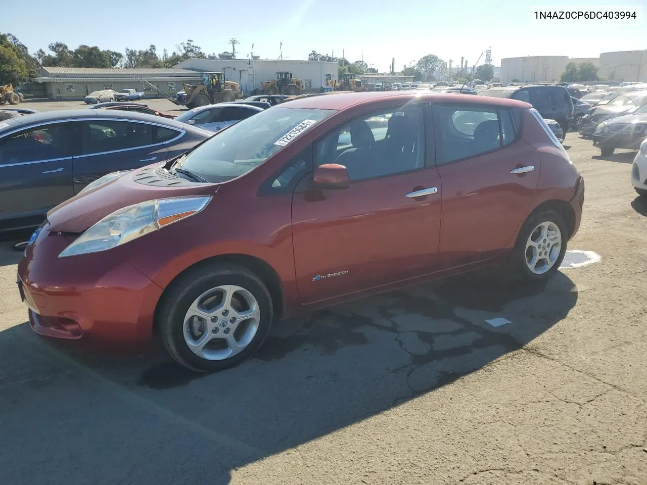 2013 Nissan Leaf S VIN: 1N4AZ0CP6DC403994 Lot: 72215084