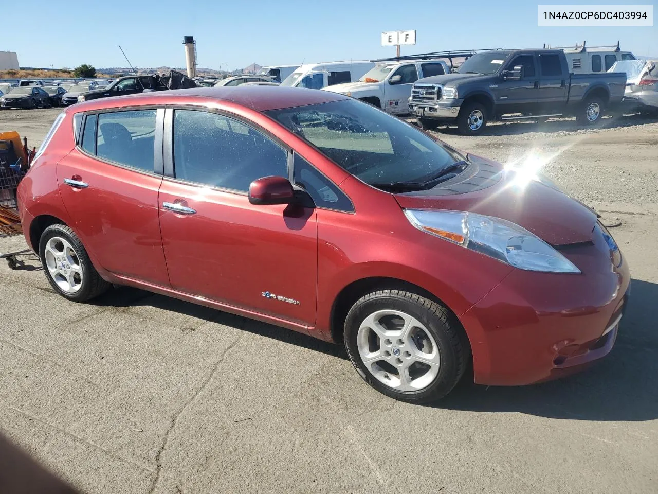 2013 Nissan Leaf S VIN: 1N4AZ0CP6DC403994 Lot: 72215084