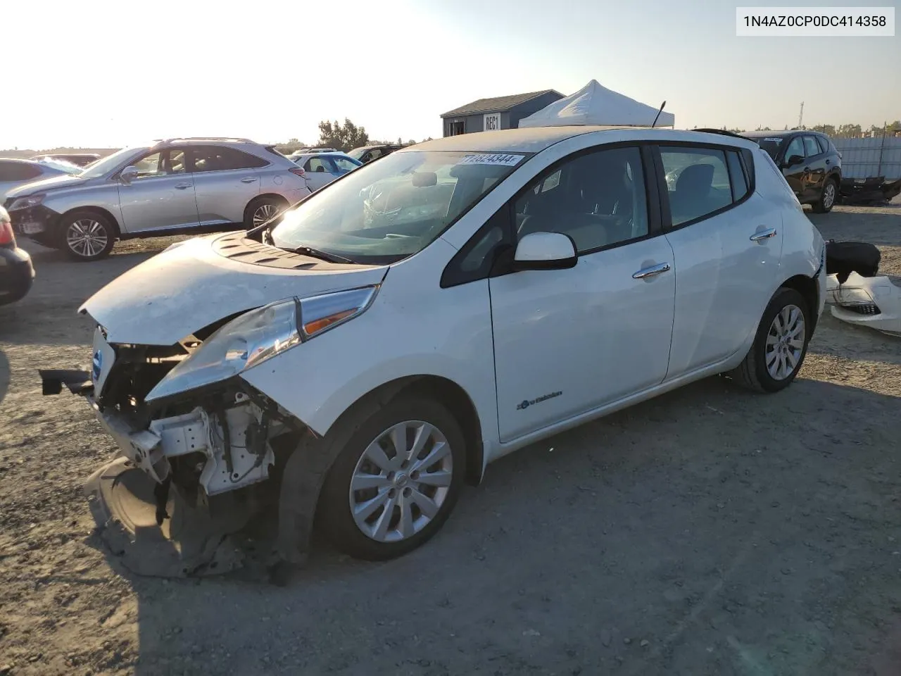 2013 Nissan Leaf S VIN: 1N4AZ0CP0DC414358 Lot: 72824344