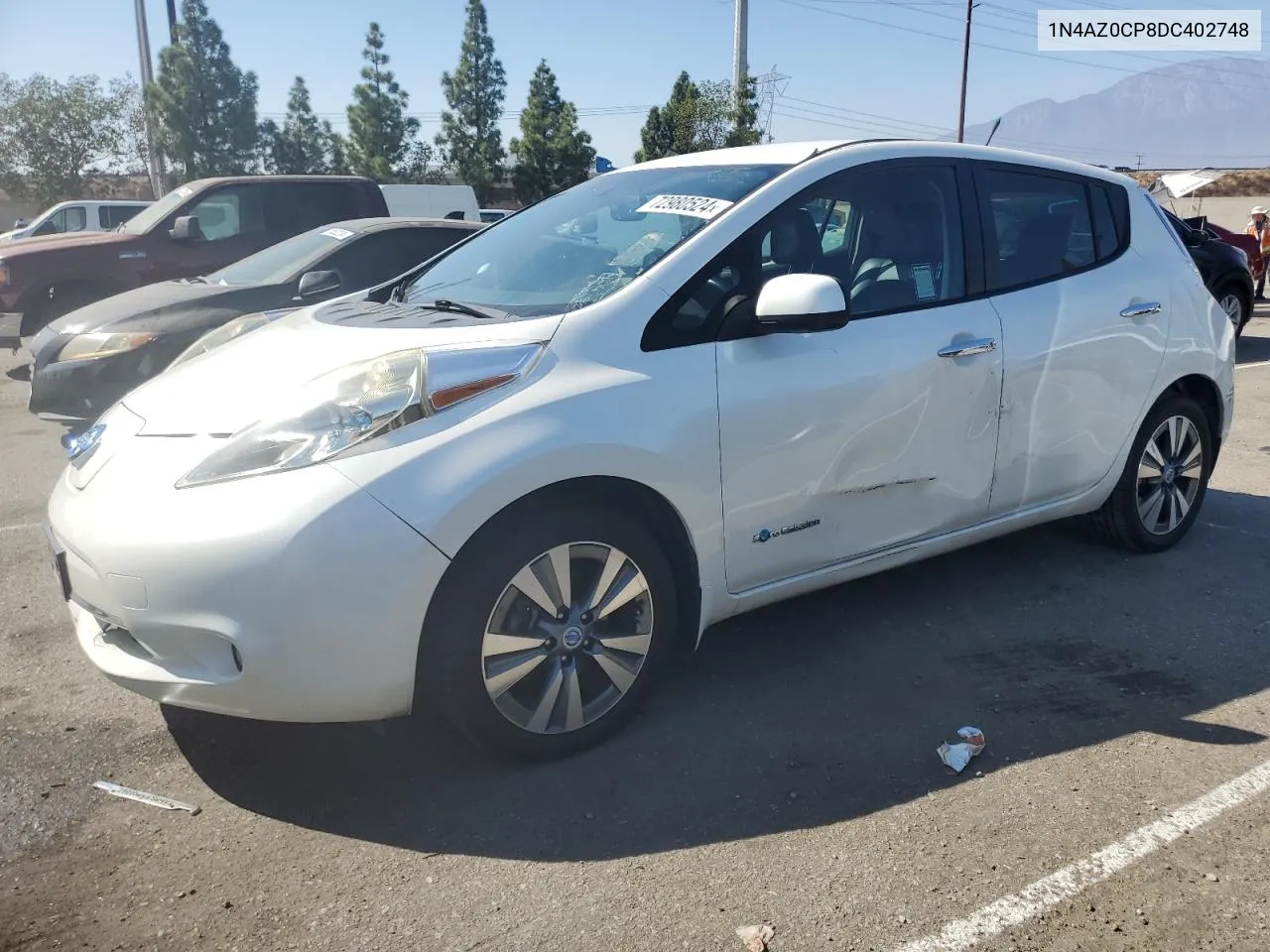 2013 Nissan Leaf S VIN: 1N4AZ0CP8DC402748 Lot: 72980524