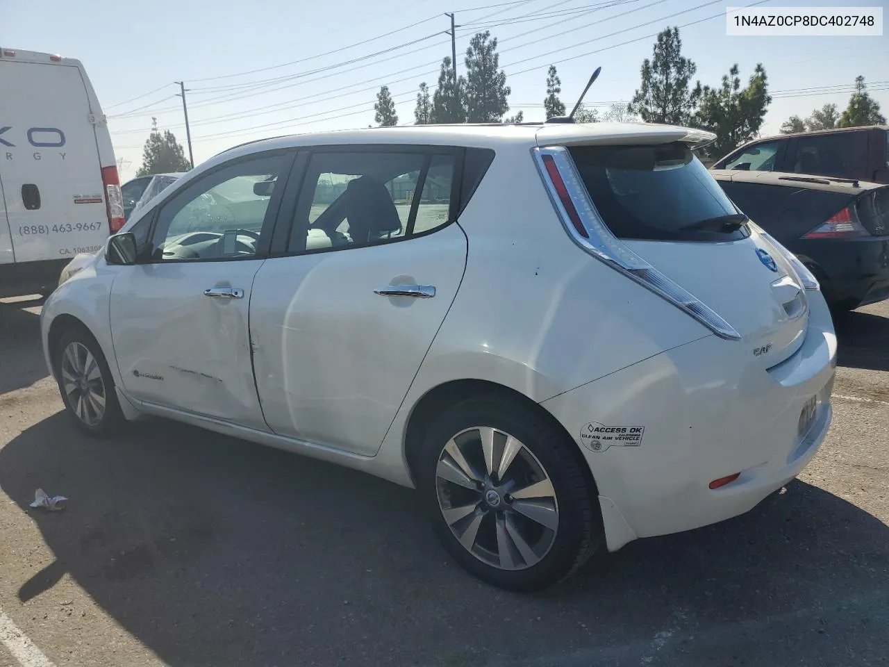 2013 Nissan Leaf S VIN: 1N4AZ0CP8DC402748 Lot: 72980524