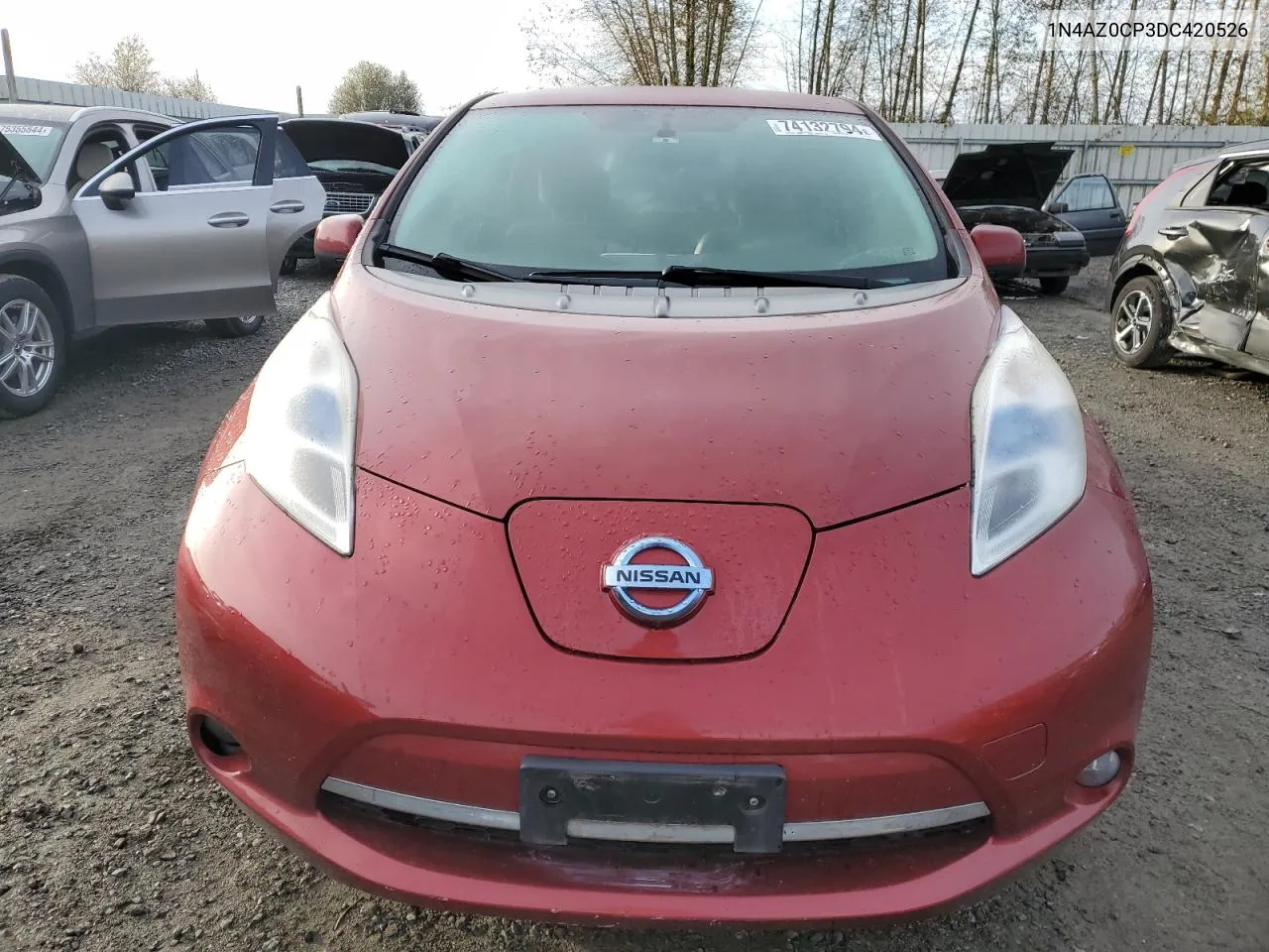 2013 Nissan Leaf S VIN: 1N4AZ0CP3DC420526 Lot: 74132794