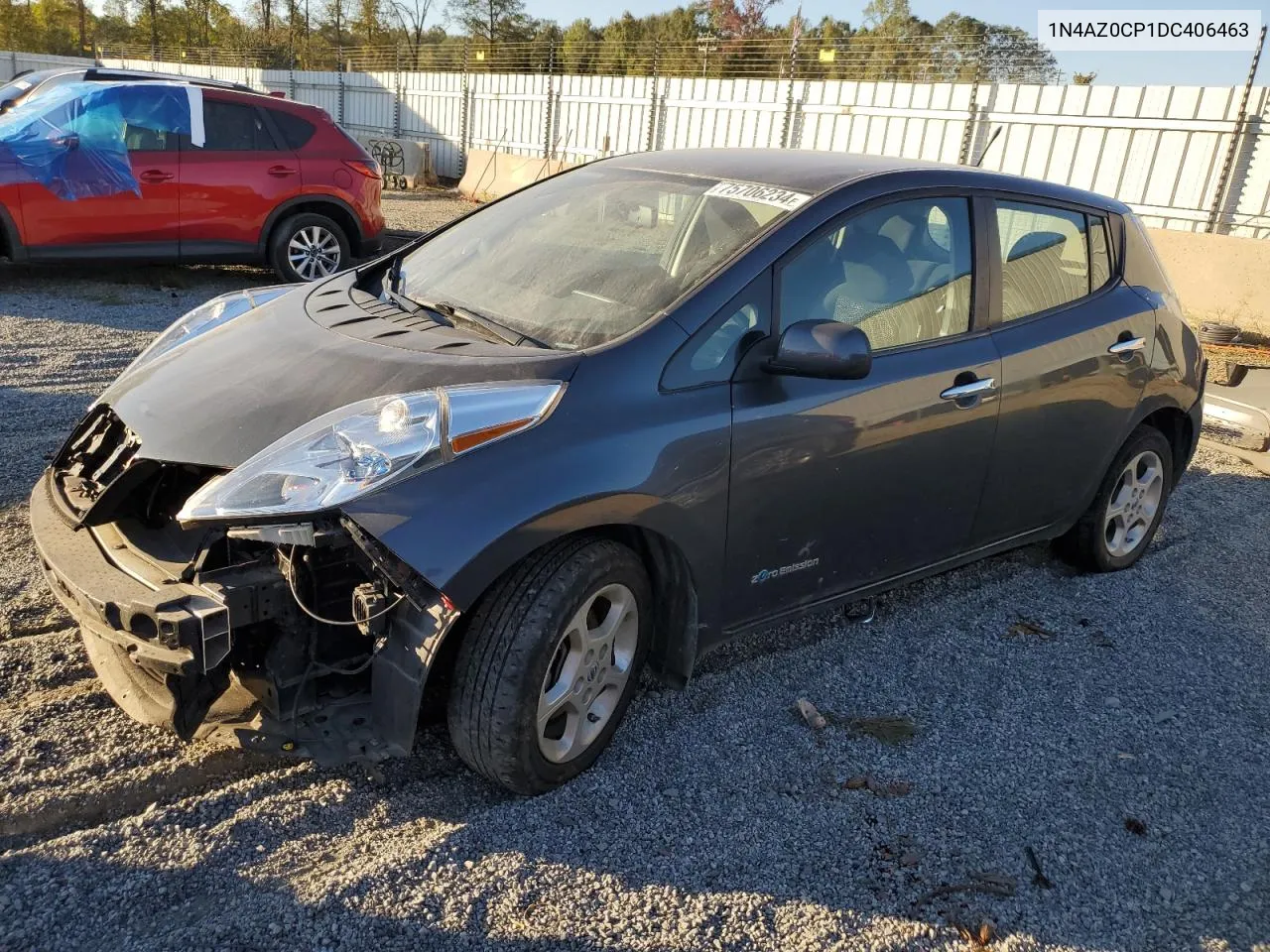 2013 Nissan Leaf S VIN: 1N4AZ0CP1DC406463 Lot: 75706234