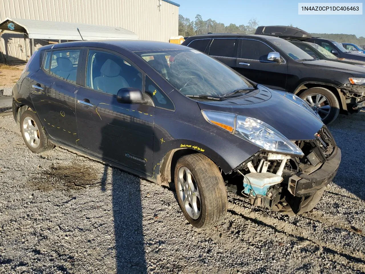 2013 Nissan Leaf S VIN: 1N4AZ0CP1DC406463 Lot: 75706234