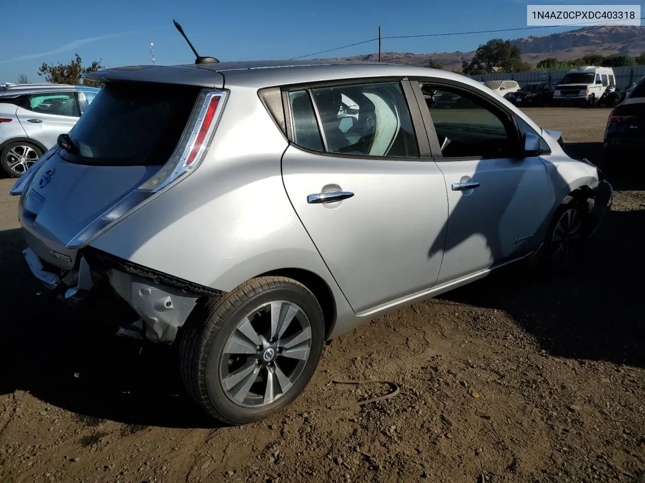 2013 Nissan Leaf S VIN: 1N4AZ0CPXDC403318 Lot: 77227384