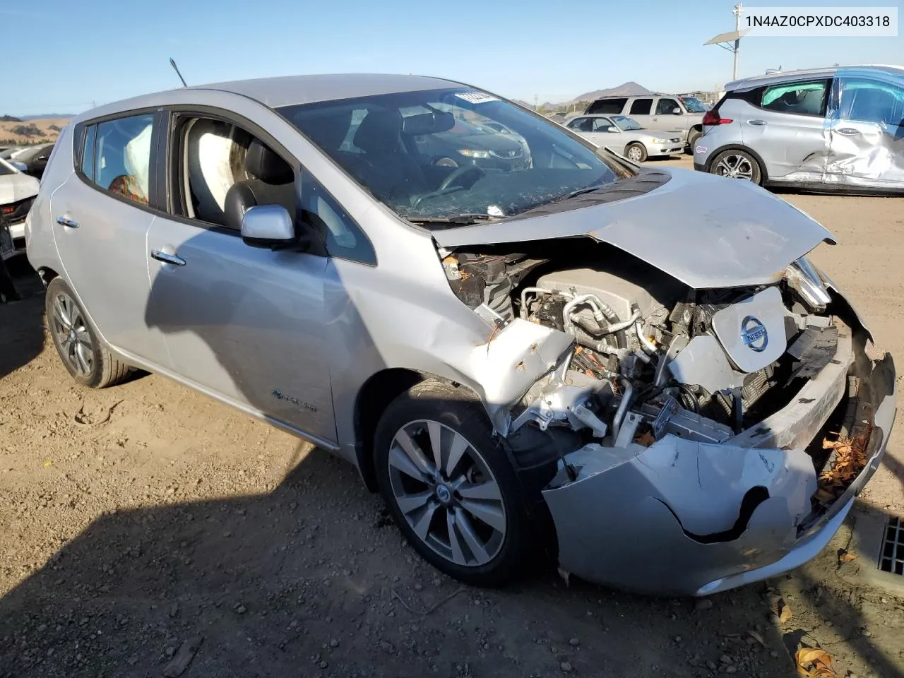 2013 Nissan Leaf S VIN: 1N4AZ0CPXDC403318 Lot: 77227384