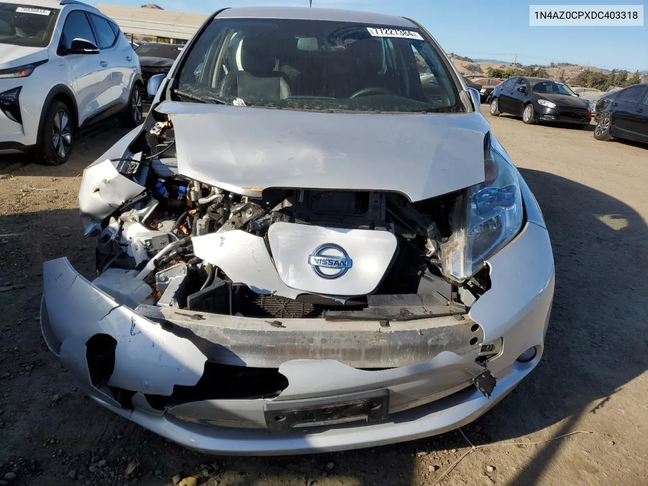 2013 Nissan Leaf S VIN: 1N4AZ0CPXDC403318 Lot: 77227384