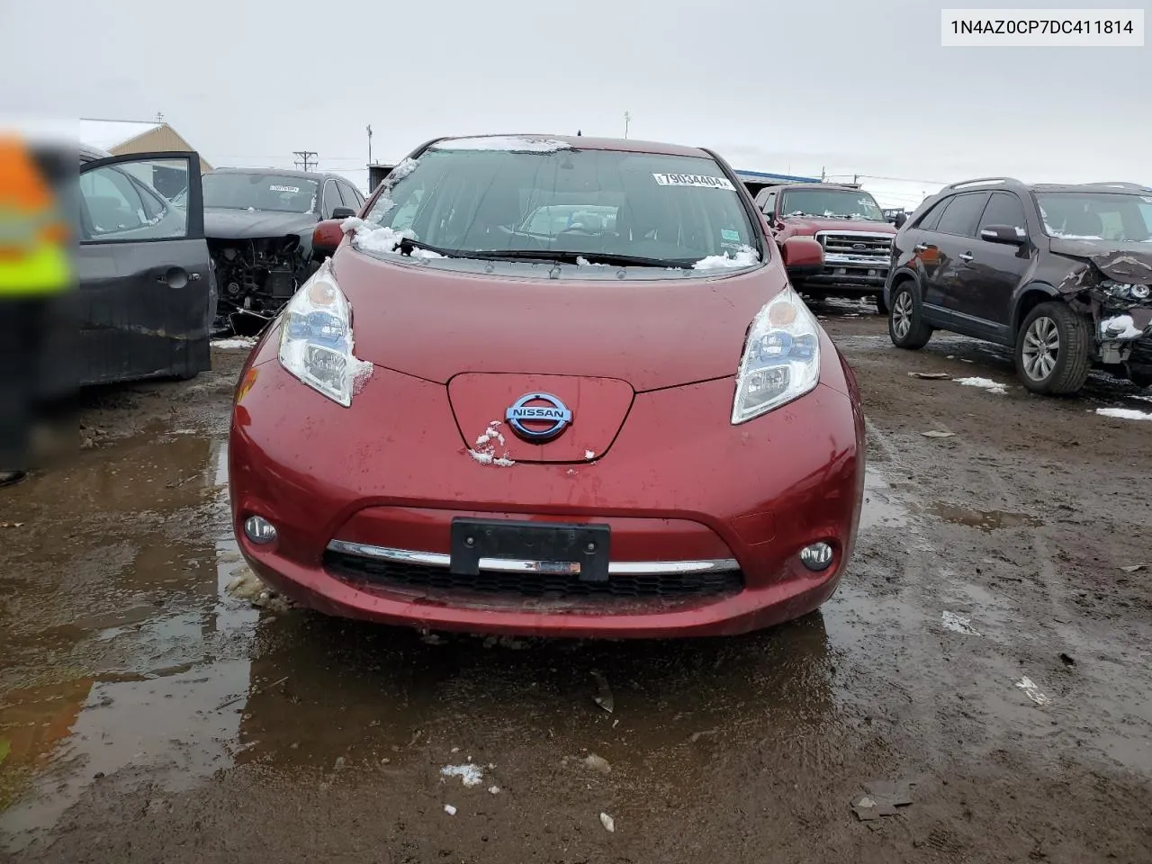 2013 Nissan Leaf S VIN: 1N4AZ0CP7DC411814 Lot: 79034404