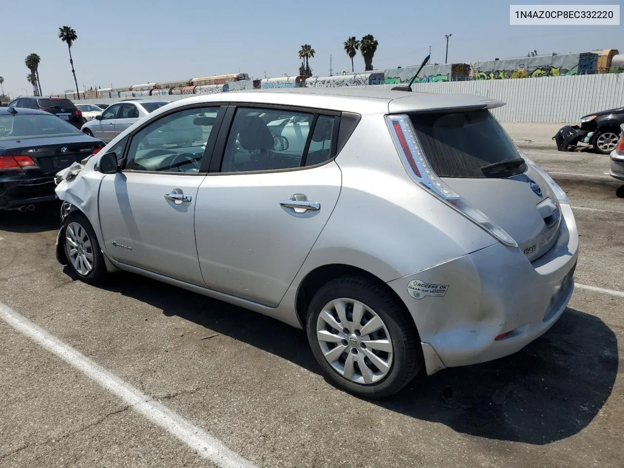 2014 Nissan Leaf S VIN: 1N4AZ0CP8EC332220 Lot: 58173284