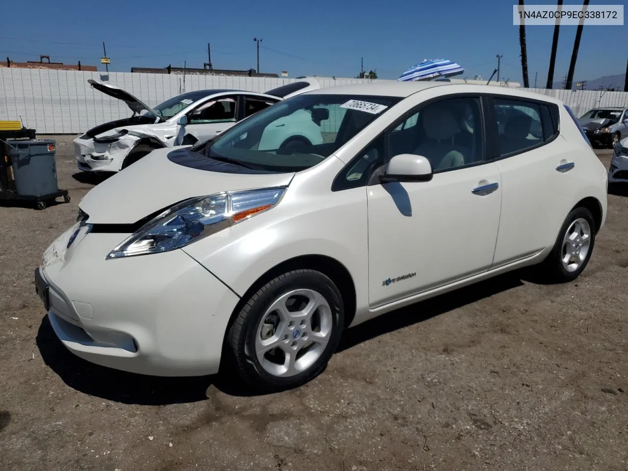 1N4AZ0CP9EC338172 2014 Nissan Leaf S