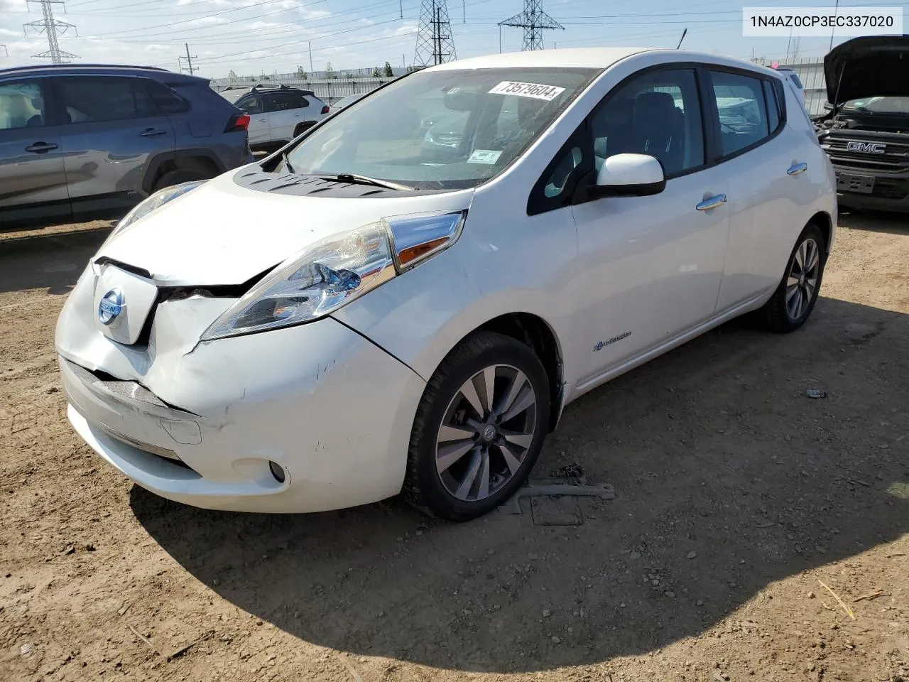 2014 Nissan Leaf S VIN: 1N4AZ0CP3EC337020 Lot: 73579604