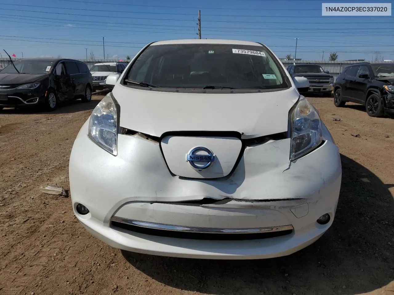 2014 Nissan Leaf S VIN: 1N4AZ0CP3EC337020 Lot: 73579604