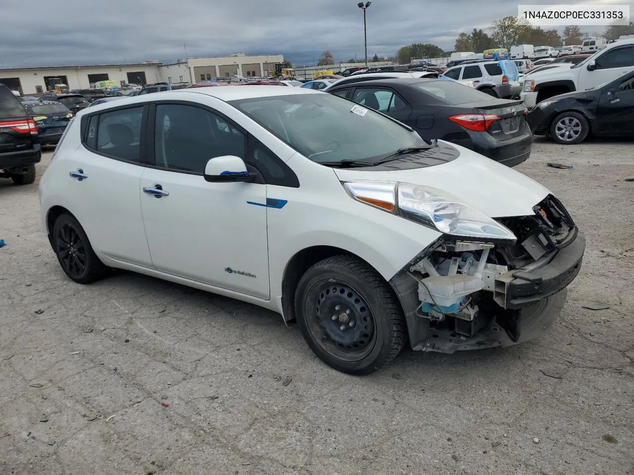 2014 Nissan Leaf S VIN: 1N4AZ0CP0EC331353 Lot: 75397714