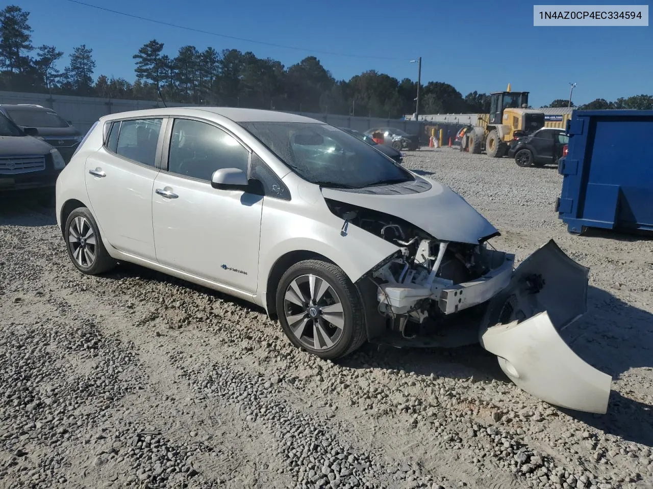 2014 Nissan Leaf S VIN: 1N4AZ0CP4EC334594 Lot: 76818994