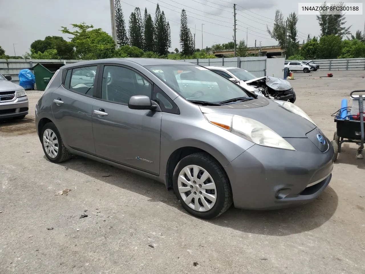 2015 Nissan Leaf S VIN: 1N4AZ0CP8FC300188 Lot: 61557444