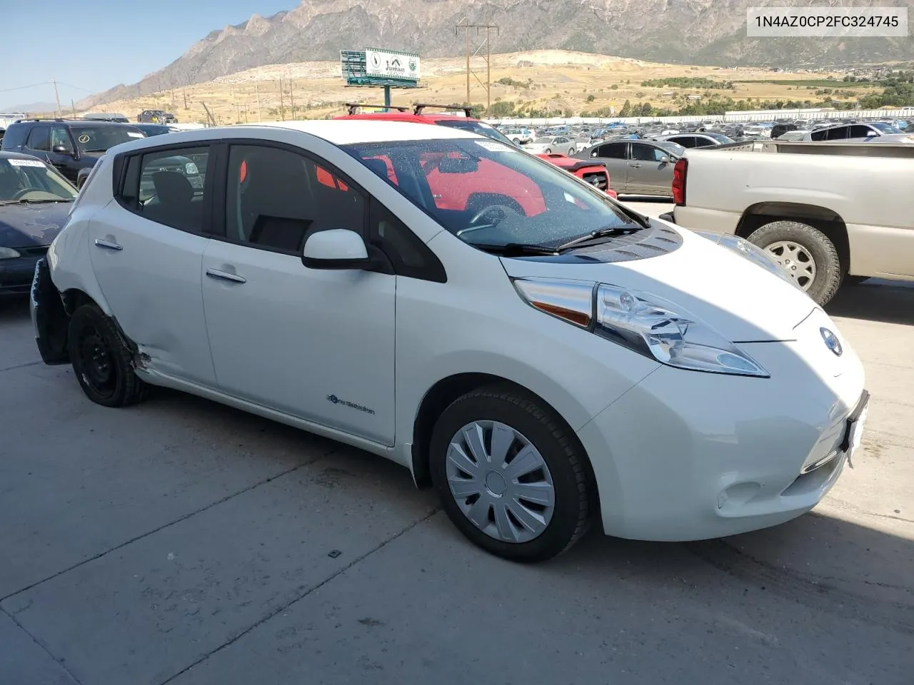 1N4AZ0CP2FC324745 2015 Nissan Leaf S