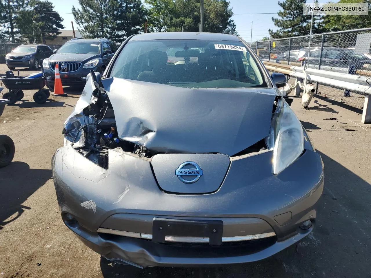 1N4AZ0CP4FC330160 2015 Nissan Leaf S