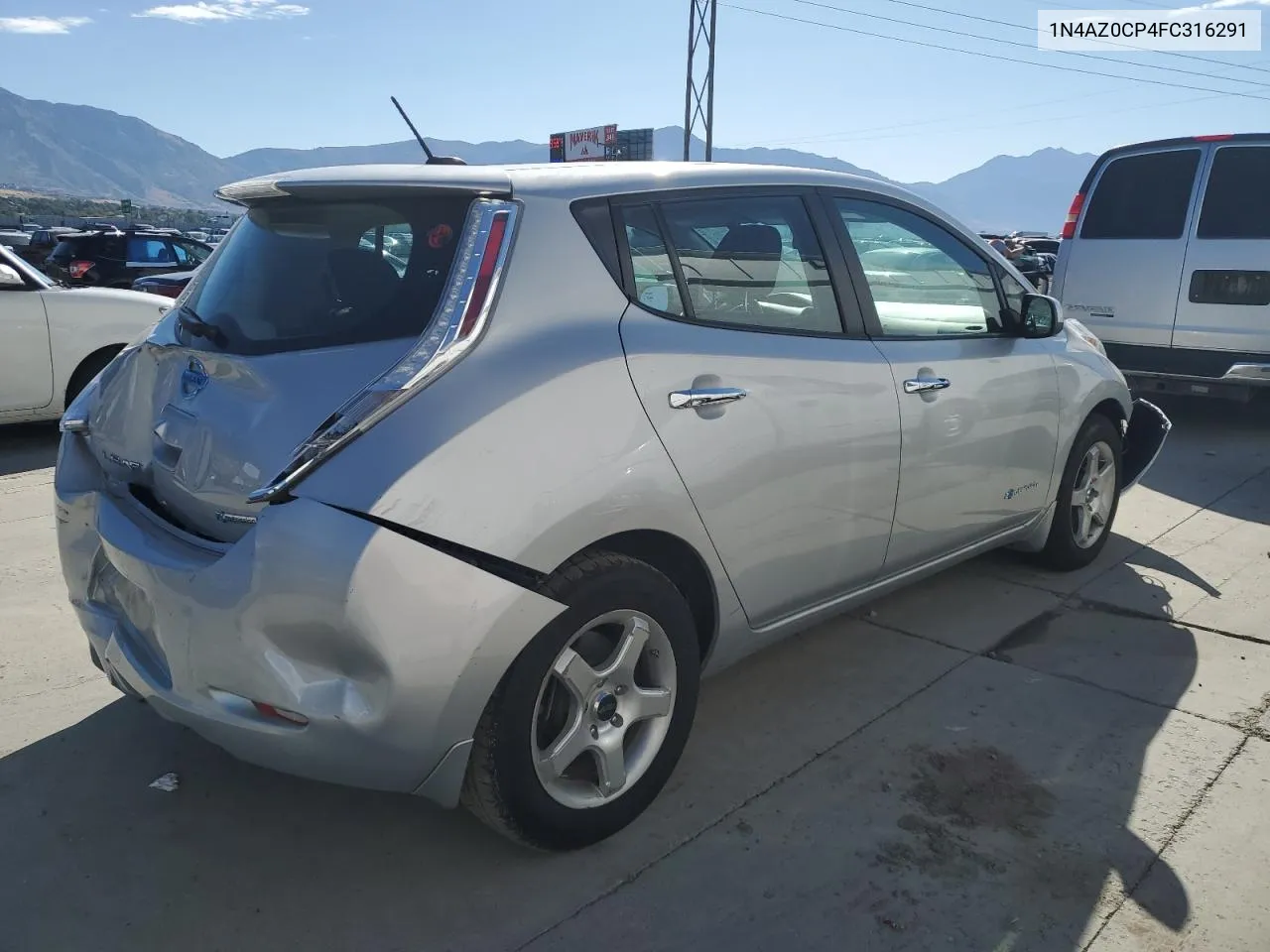 2015 Nissan Leaf S VIN: 1N4AZ0CP4FC316291 Lot: 71493814