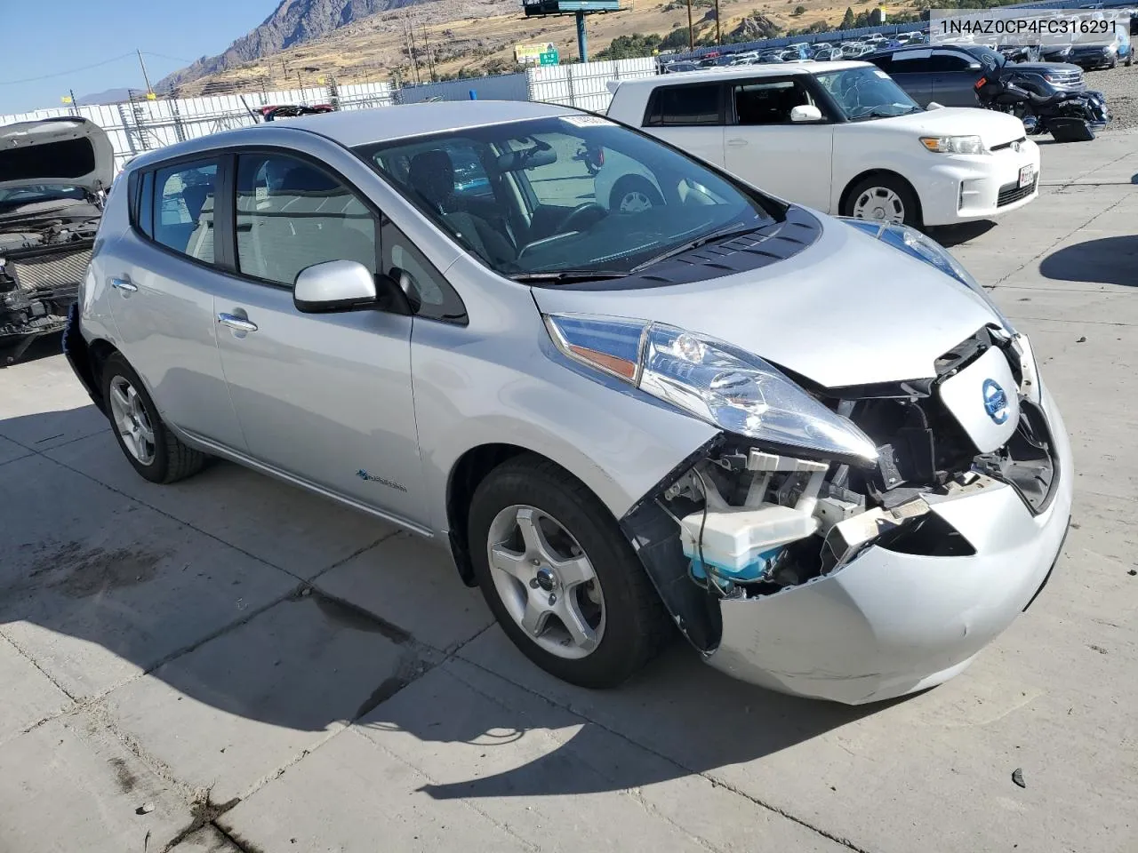 2015 Nissan Leaf S VIN: 1N4AZ0CP4FC316291 Lot: 71493814