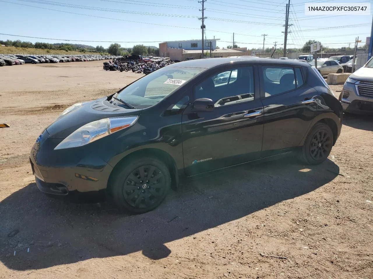 2015 Nissan Leaf S VIN: 1N4AZ0CPXFC305747 Lot: 73199204