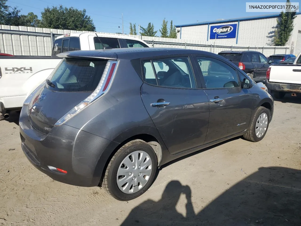 2015 Nissan Leaf S VIN: 1N4AZ0CP0FC317776 Lot: 77256764