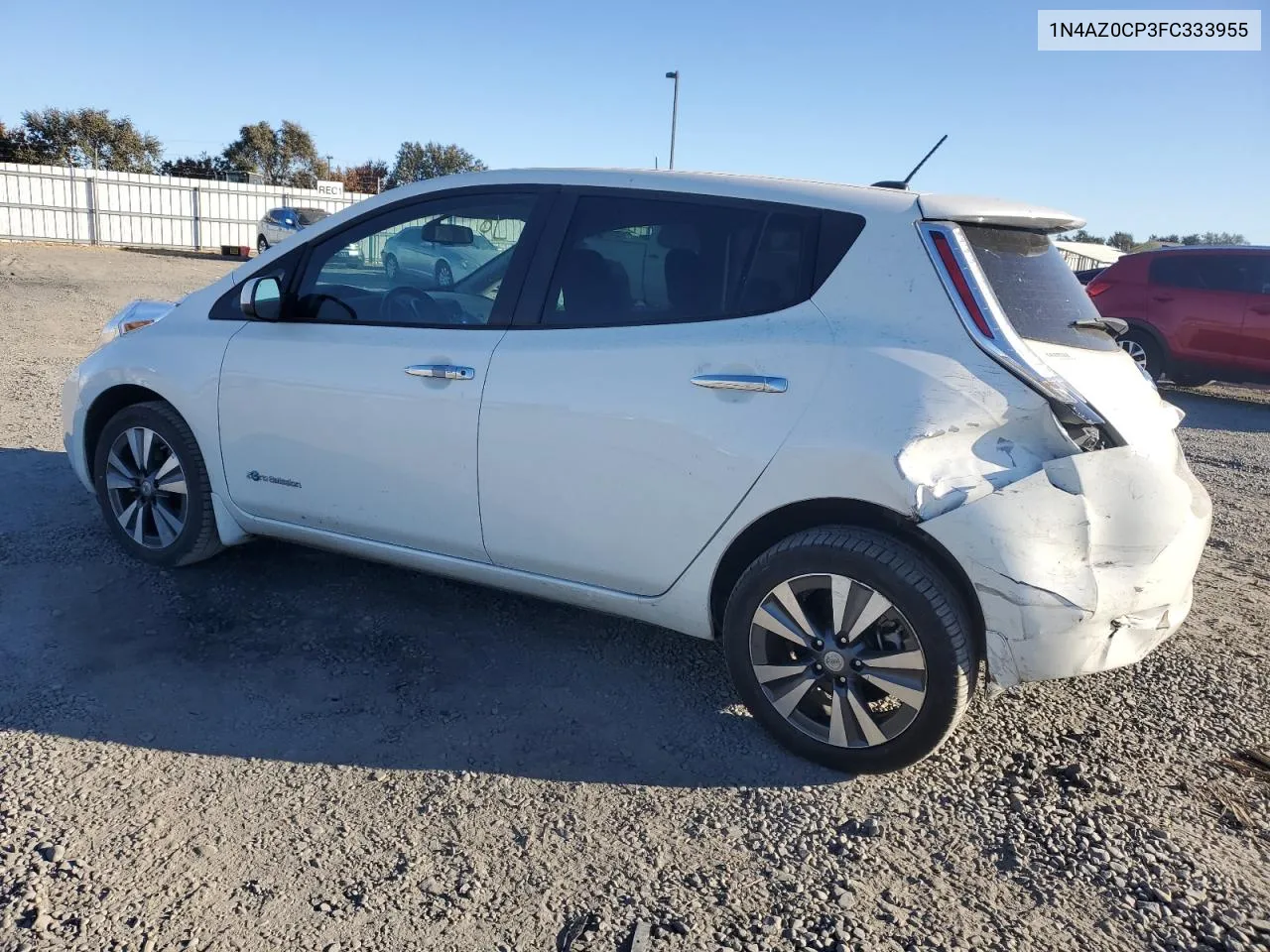 2015 Nissan Leaf S VIN: 1N4AZ0CP3FC333955 Lot: 77405274