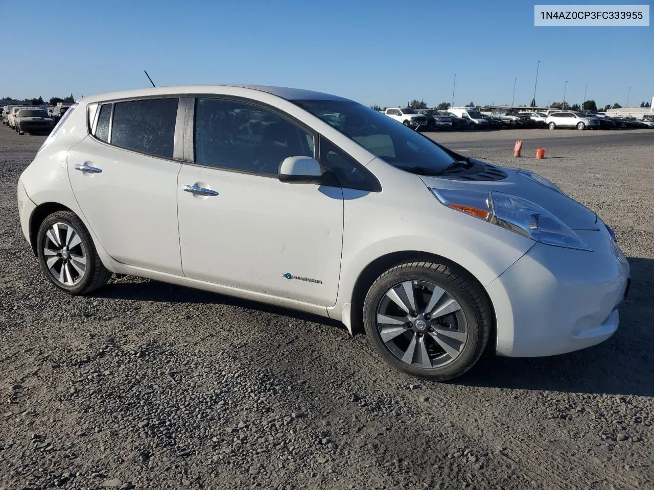 2015 Nissan Leaf S VIN: 1N4AZ0CP3FC333955 Lot: 77405274