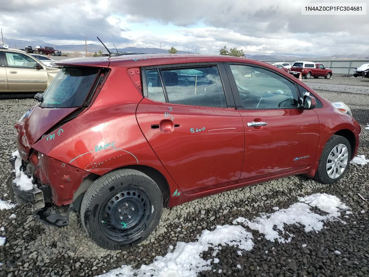 2015 Nissan Leaf S VIN: 1N4AZ0CP1FC304681 Lot: 78052944