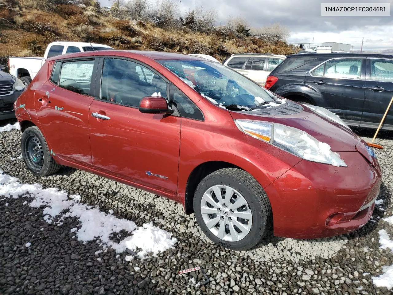 2015 Nissan Leaf S VIN: 1N4AZ0CP1FC304681 Lot: 78052944