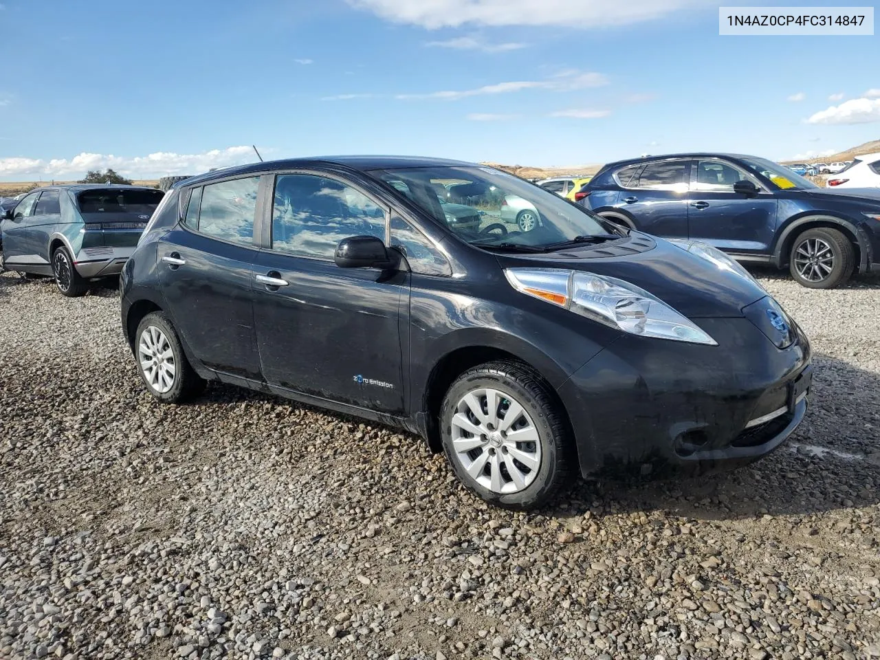 2015 Nissan Leaf S VIN: 1N4AZ0CP4FC314847 Lot: 78481694