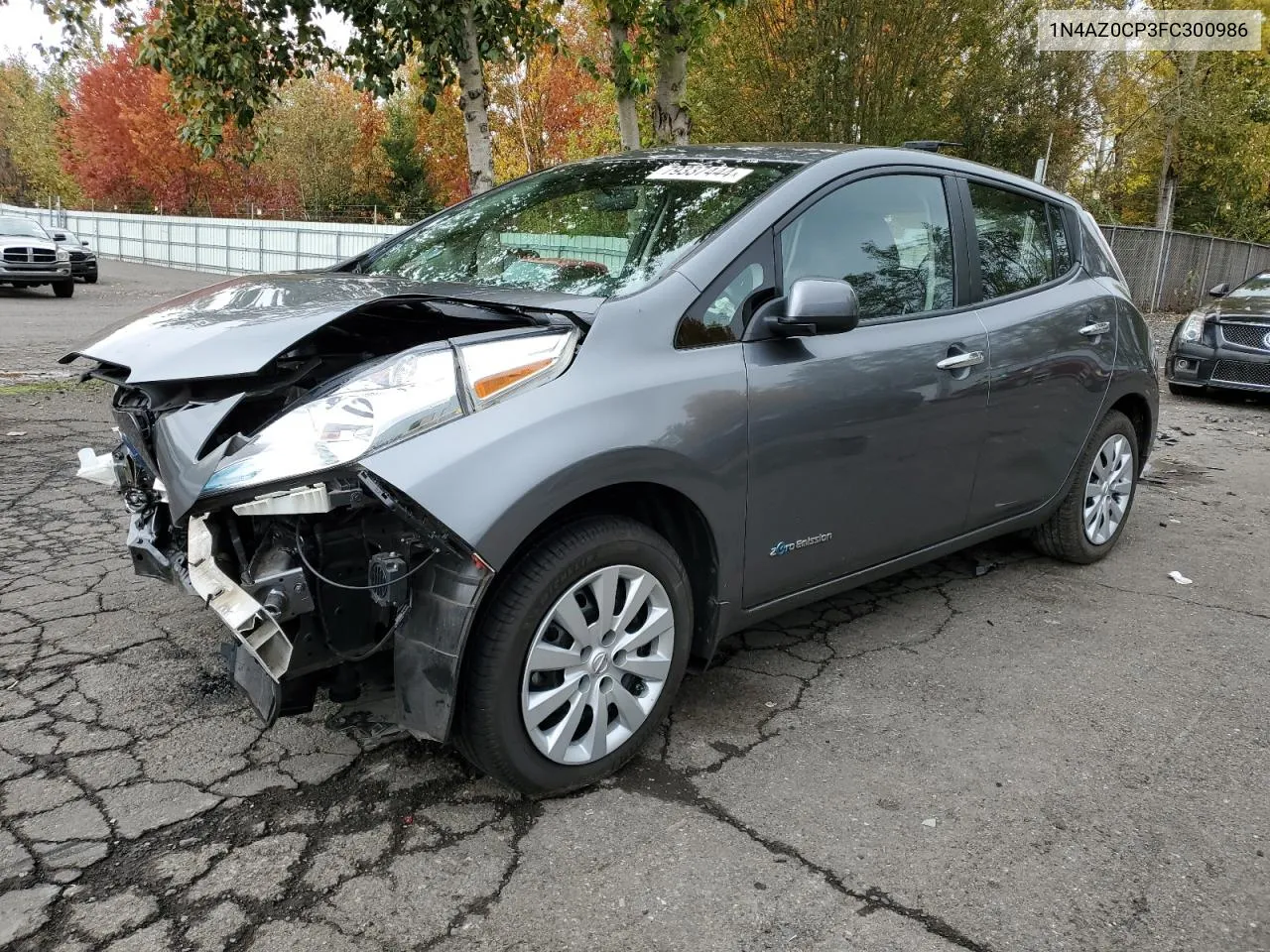 2015 Nissan Leaf S VIN: 1N4AZ0CP3FC300986 Lot: 79337444