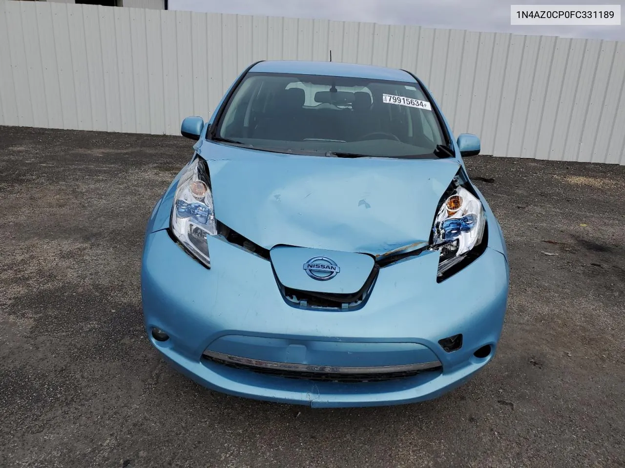 2015 Nissan Leaf S VIN: 1N4AZ0CP0FC331189 Lot: 79915634