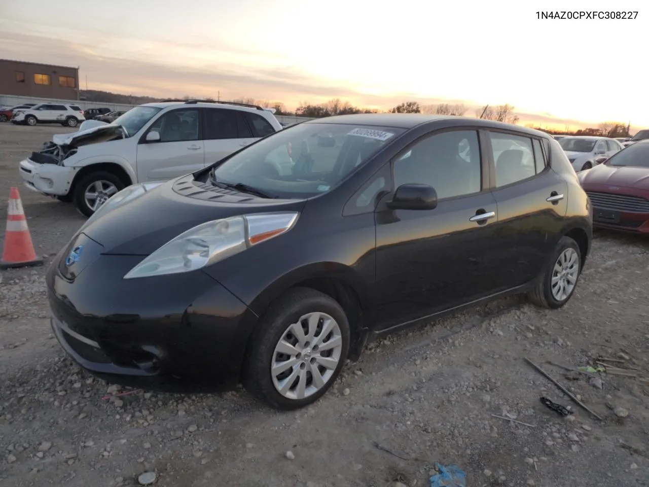 2015 Nissan Leaf S VIN: 1N4AZ0CPXFC308227 Lot: 80269994