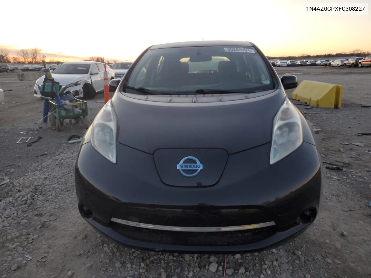 2015 Nissan Leaf S VIN: 1N4AZ0CPXFC308227 Lot: 80269994