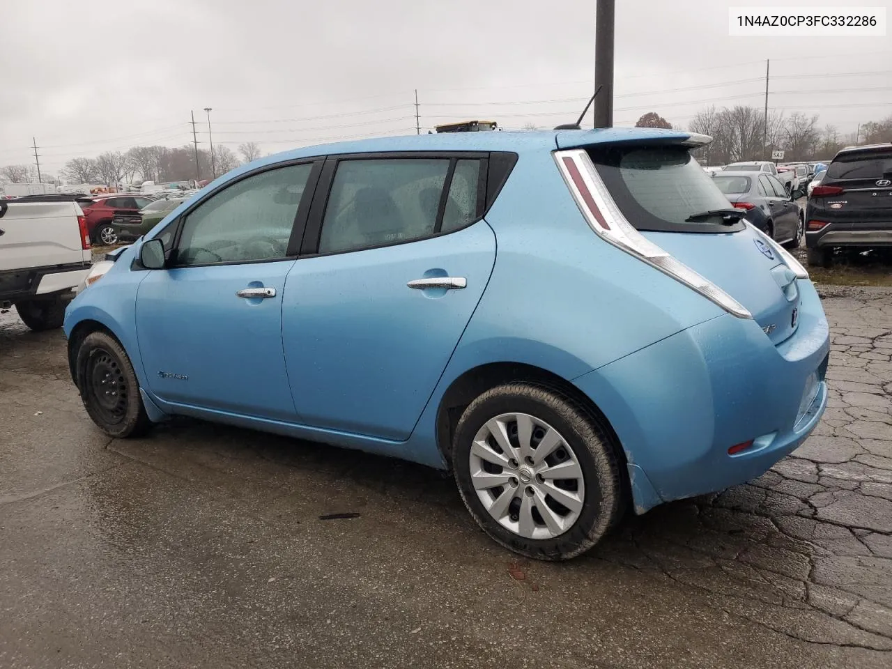 2015 Nissan Leaf S VIN: 1N4AZ0CP3FC332286 Lot: 80939184