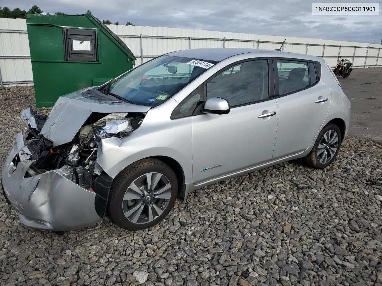 2016 Nissan Leaf Sv VIN: 1N4BZ0CP5GC311901 Lot: 67684114