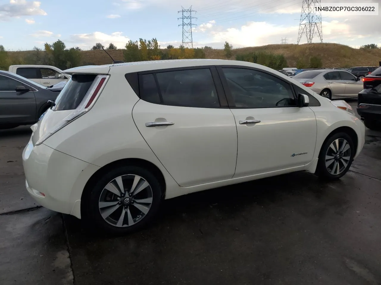 2016 Nissan Leaf Sv VIN: 1N4BZ0CP7GC306022 Lot: 74384294